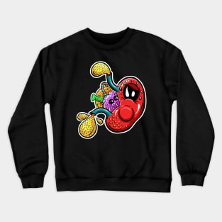 Stomach Overeating! Cartoon Crewneck Sweatshirt